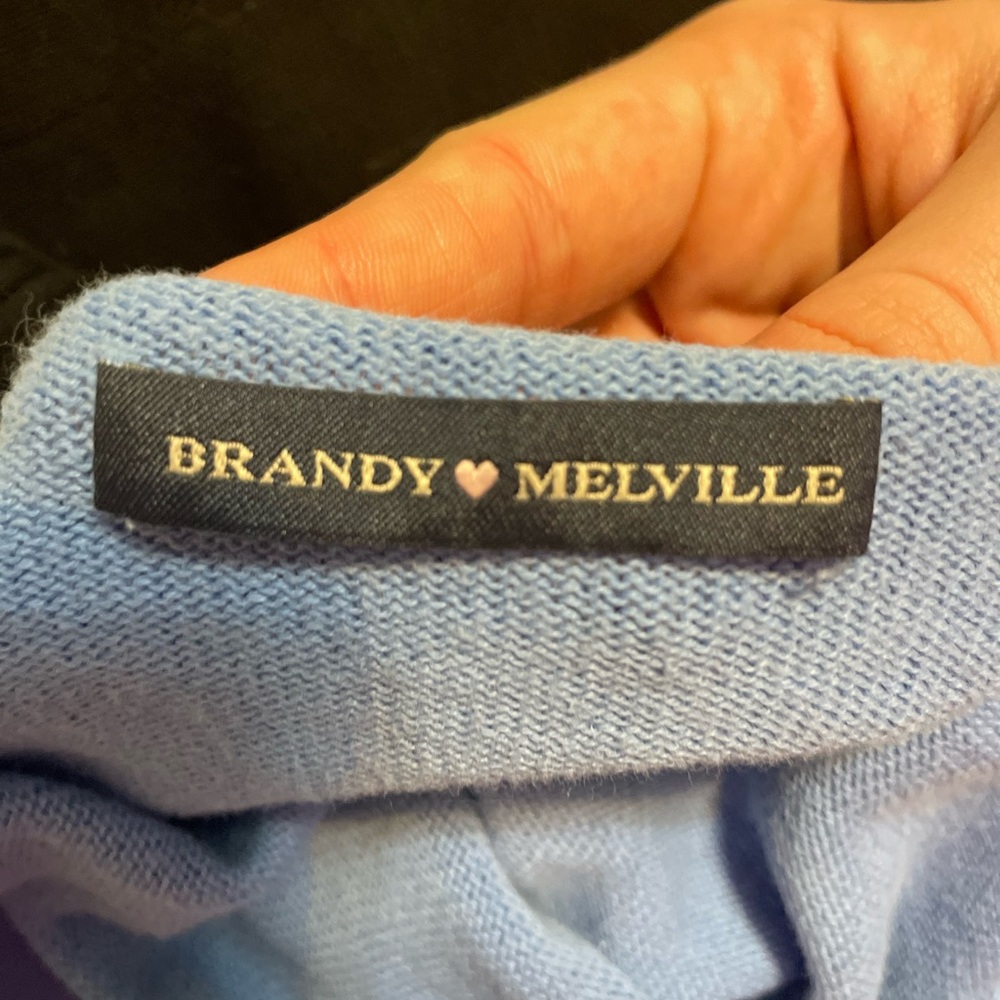 Brandy Melville Sky Blue Knit Top